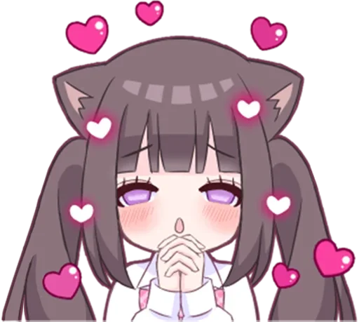 😍 Стикер «Яндере-тян Yandere-chan» для Telegram