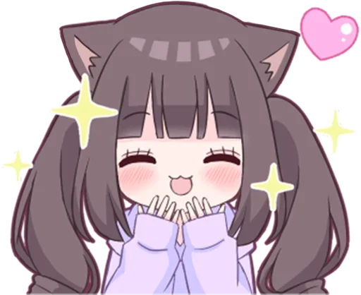 🤩 Стикер «Яндере-тян Yandere-chan» для Telegram