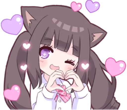 Стикерпак Яндере-тян Yandere-chan для Telegram — скачать