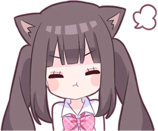 😒 Стикер «Яндере-тян Yandere-chan» для Telegram
