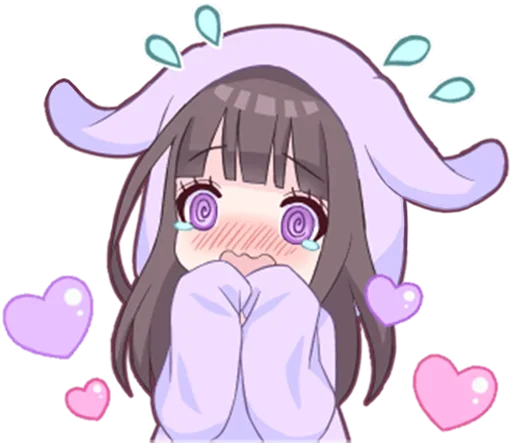 😳 Стикер «Яндере-тян Yandere-chan» для Telegram