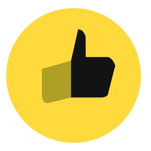 👍 Эмодзи «Yandex shots - буквы в стиле яндекс маркета на жёлтом фоне» для Telegram