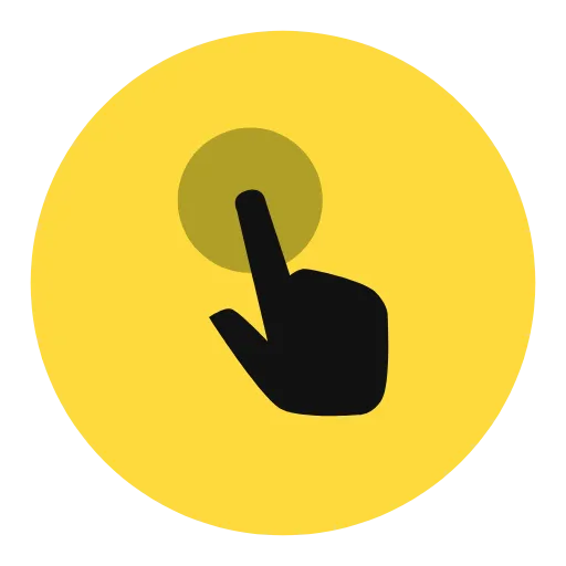 👆 Эмодзи «Yandex shots - буквы в стиле яндекс маркета на жёлтом фоне» для Telegram