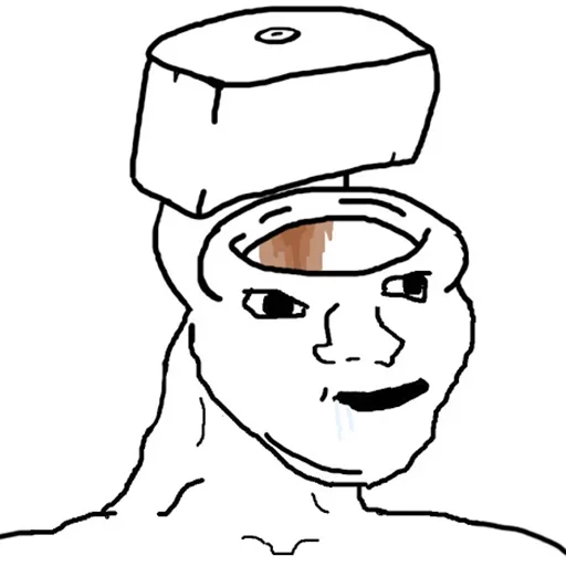 🚽 Стикер «Акмаль не дурак(» для Telegram