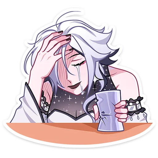 😭 Стикер «Янь без надписей» для Telegram