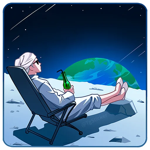 😎 Стикер «Янь без надписей» для Telegram