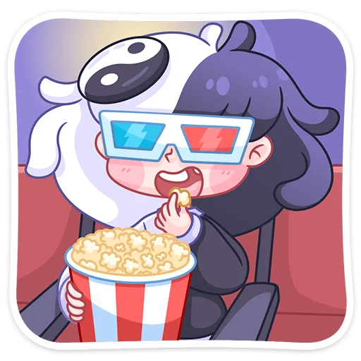 🍿 Стикер «Янина» для Telegram