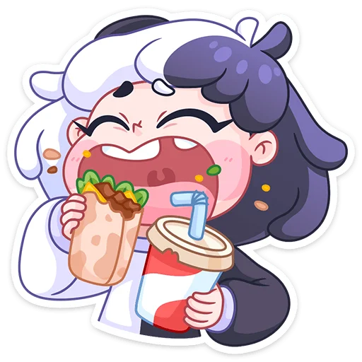 🍔 Стикер «Янина» для Telegram