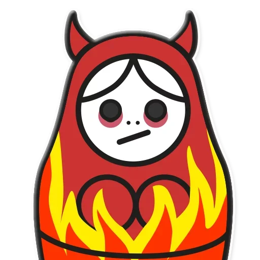 👿 Стикер «Я не такая / Матрешка» для Telegram