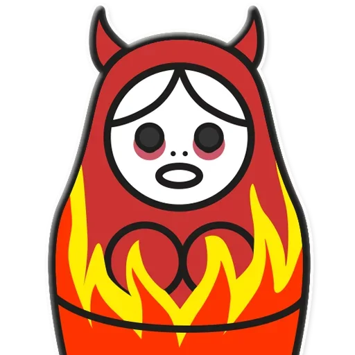 😈 Стикер «Я не такая / Матрешка» для Telegram