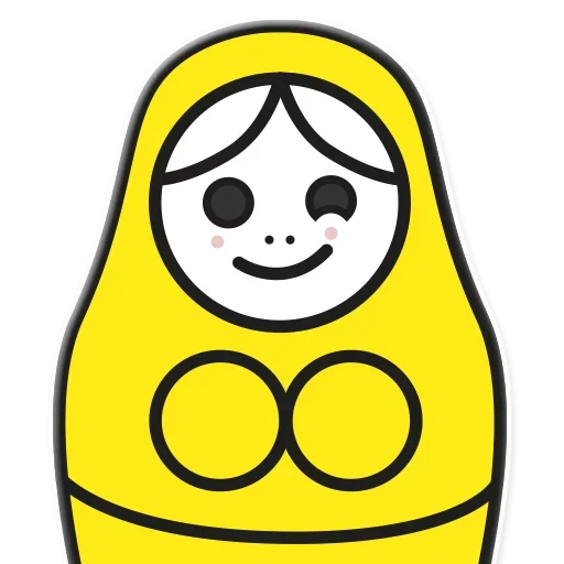 😉 Стикер «Я не такая / Матрешка» для Telegram