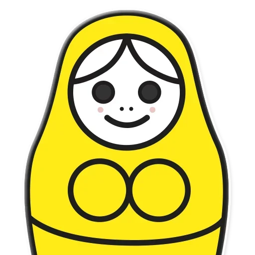 Стикерпак Я не такая / Матрешка для Telegram
