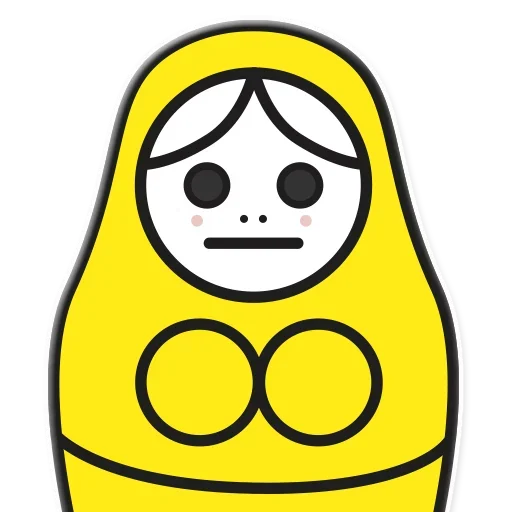 😐 Стикер «Я не такая / Матрешка» для Telegram
