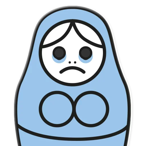😥 Стикер «Я не такая / Матрешка» для Telegram