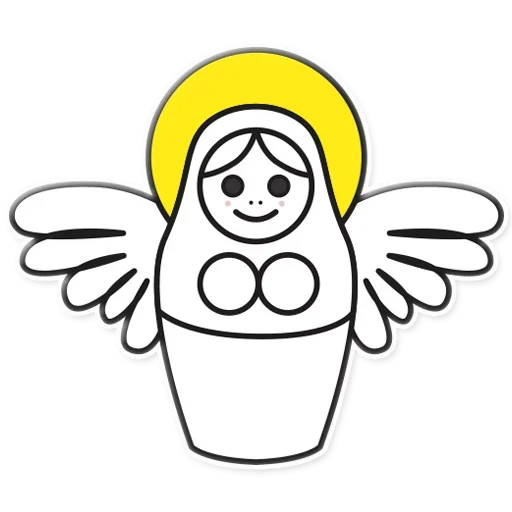 😇 Стикер «Я не такая / Матрешка» для Telegram