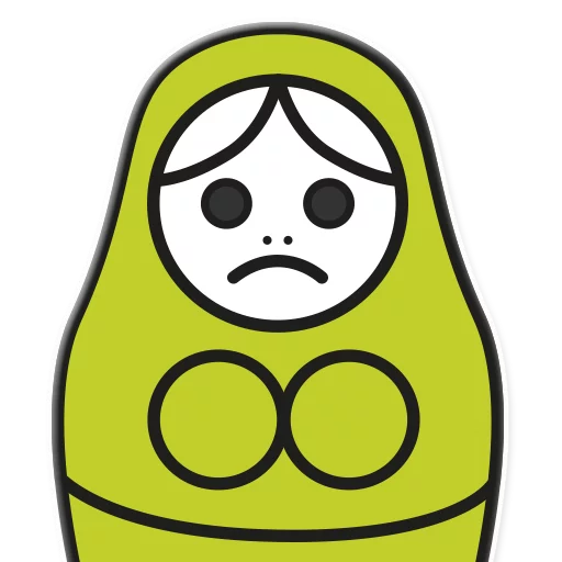 😟 Стикер «ЯНИТАКАЯ!» для Telegram