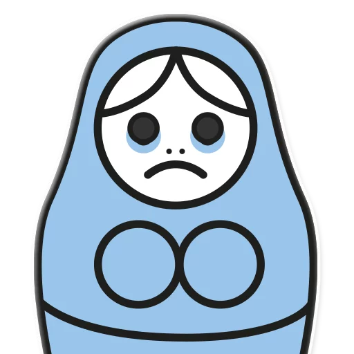 😢 Стикер «ЯНИТАКАЯ!» для Telegram