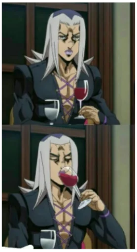 🍷 Стикер «Яре Яре Дазе Yare Yare Daze» для Telegram
