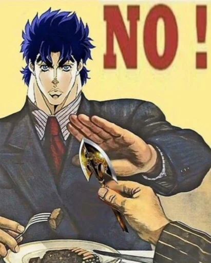 🚫 Стикер «Яре Яре Дазе Yare Yare Daze» для Telegram