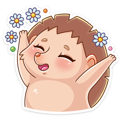 ☺️ Стикер «Ёжик Яша» для Telegram