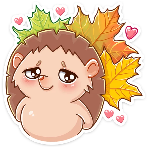 😊 Стикер «Ёжик Яша» для Telegram