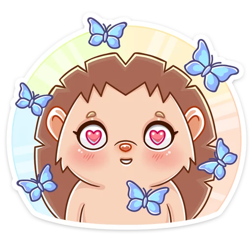 😍 Стикер «Ёжик Яша» для Telegram