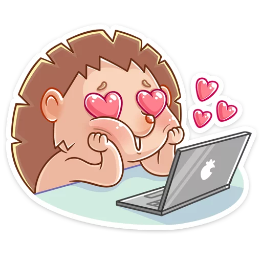 😍 Стикер «Ёжик Яша» для Telegram