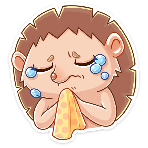 😥 Стикер «Ёжик Яша» для Telegram