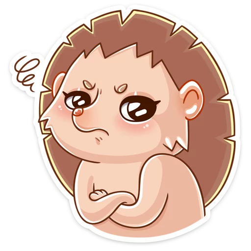 😒 Стикер «Ёжик Яша» для Telegram