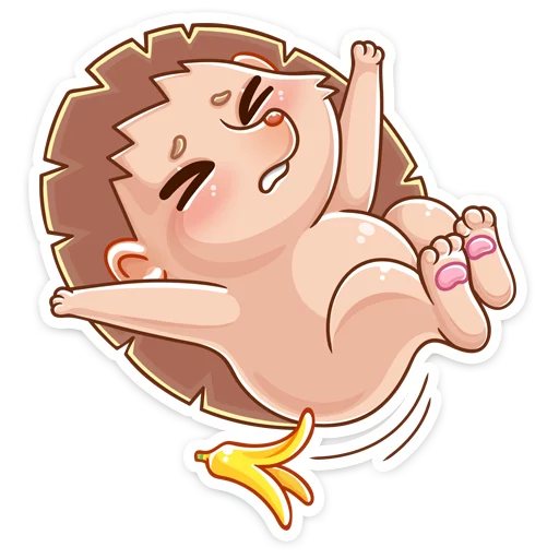 😫 Стикер «Ёжик Яша» для Telegram