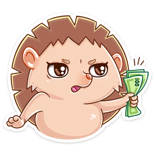 🤩 Стикер «Ёжик Яша» для Telegram
