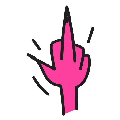 🖕 Стикер «Ящерица» для Telegram