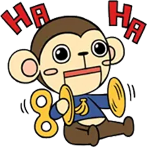 🎅 Стикер «yaya_monkey» для Telegram