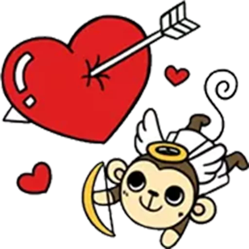 💘 Стикер «yaya_monkey» для Telegram