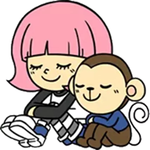 👫 Стикер «yaya_monkey» для Telegram