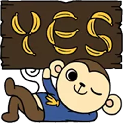 🙆 Стикер «yaya_monkey» для Telegram