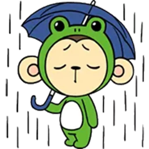 ☔ Стикер «yaya_monkey» для Telegram