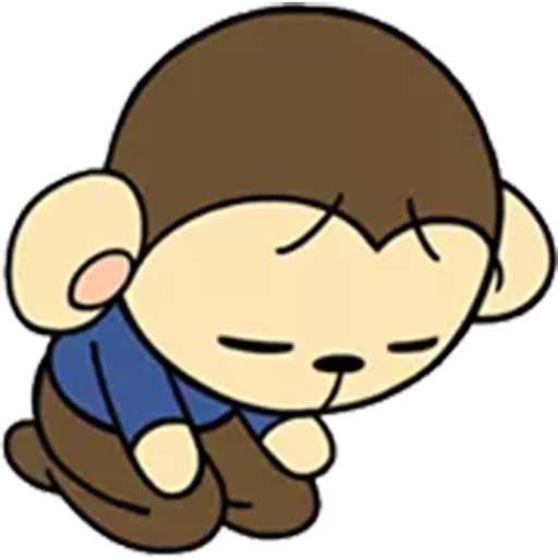 🙇 Стикер «yaya_monkey» для Telegram
