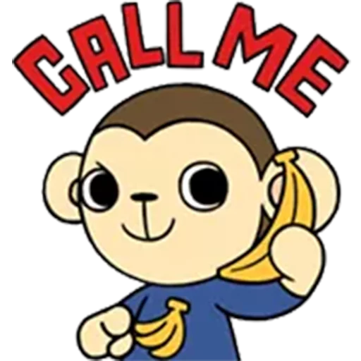 📞 Стикер «yaya_monkey» для Telegram