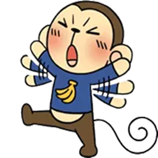 😫 Стикер «yaya_monkey» для Telegram