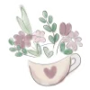 🥰 Эмодзи «Буквы и цветочки» для Telegram