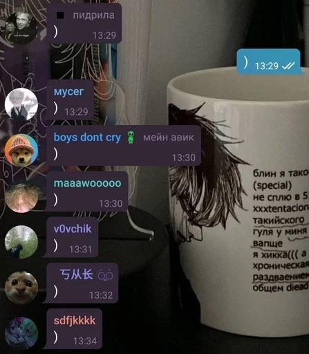 🌟 Стикер «умирание» для Telegram