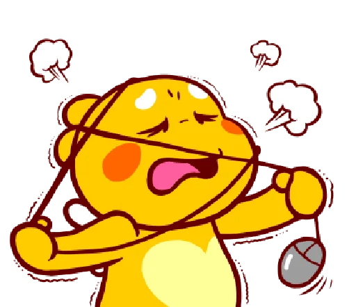 😤 Стикер «QooBee "OFFICE"» для Telegram