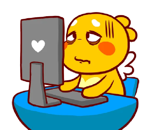 😖 Стикер «QooBee "OFFICE"» для Telegram