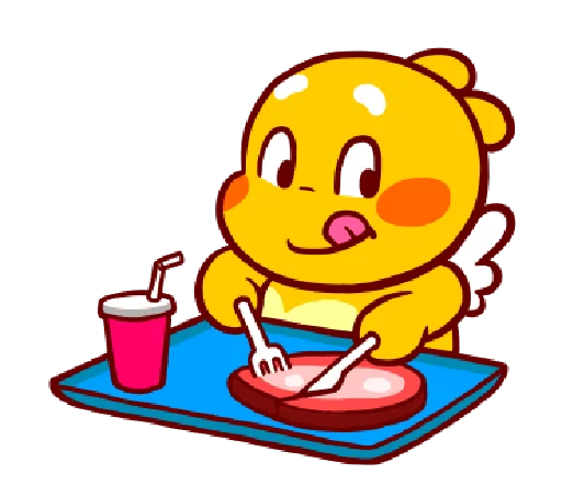 🍴 Стикер «QooBee "OFFICE"» для Telegram