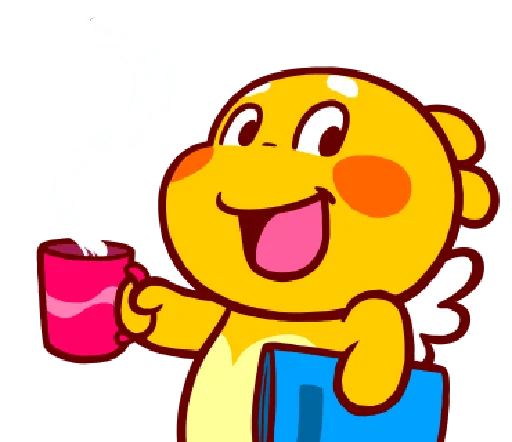 ☕️ Стикер «QooBee "OFFICE"» для Telegram