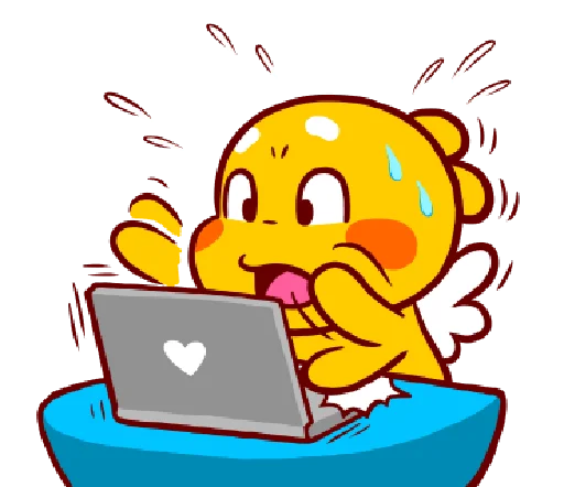 💻 Стикер «QooBee "OFFICE"» для Telegram