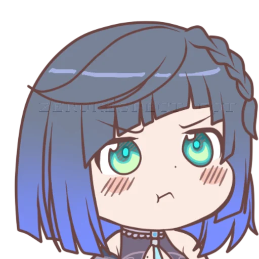 😒 Стикер «Yelan & Shinobu» для Telegram