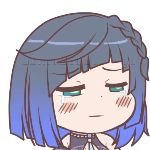 😢 Стикер «Yelan & Shinobu» для Telegram