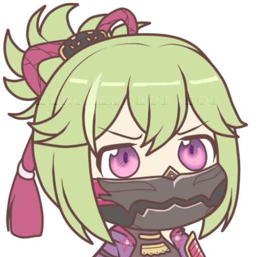 😶 Стикер «Yelan & Shinobu» для Telegram